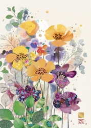 Orange & Purple Blank Card