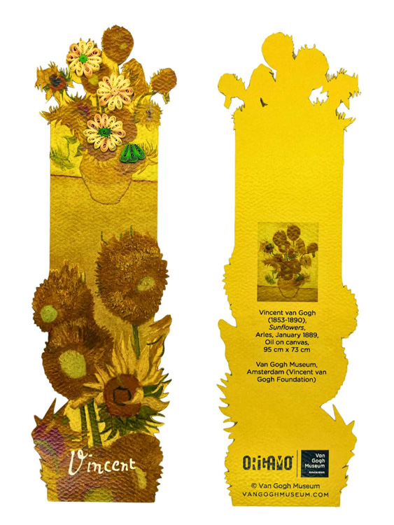 Van Gogh Sunflower Quill Bookmark