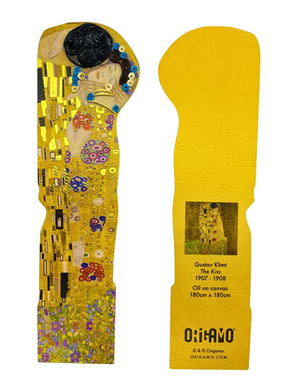Klimt Kiss Quill Bookmark