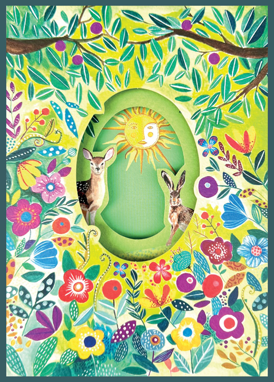 Trifold Sun Glade Blank Card