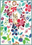 Trifold Red Cat Blank Card