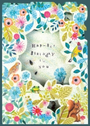 Trifold Bee Birthday Card