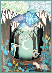 Trifold Moon Birthday Card
