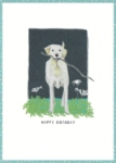 Dog & Stick Birthday Card