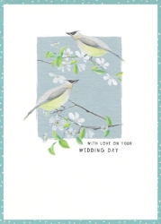 Wed Day Birds Wedding Card