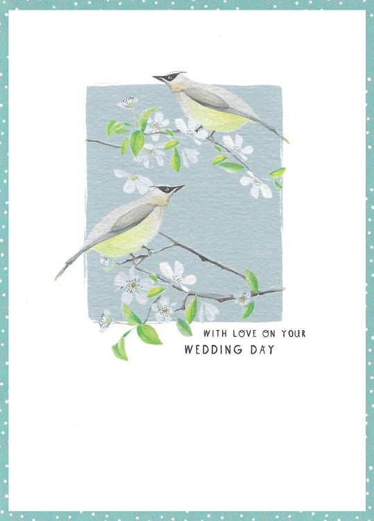 Wed Day Birds Wedding Card
