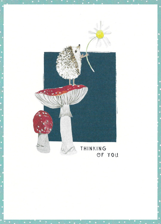 Hedgehog Thinking Of You Card