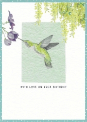 Hummingbird Birthday Card