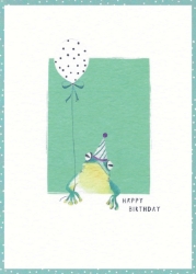 Party Frog Birthday Card