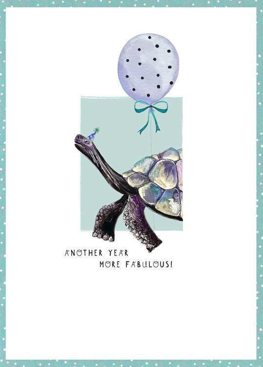 Fab Turtle Birthday Card