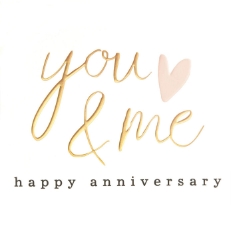 You & Me Engagement Card