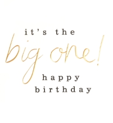 The Big One Birthday Card