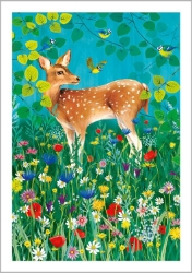 Meadow Deer Blank Card