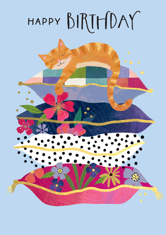 Pile Cats Birthday Card