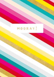 Hooray Stripes Congratulations Card