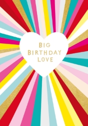 Big Love Birthday Card