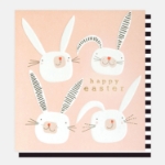 Pink Bunnies Easter Card
