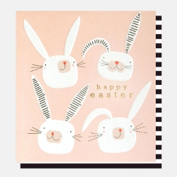 Pink Bunnies Easter Card