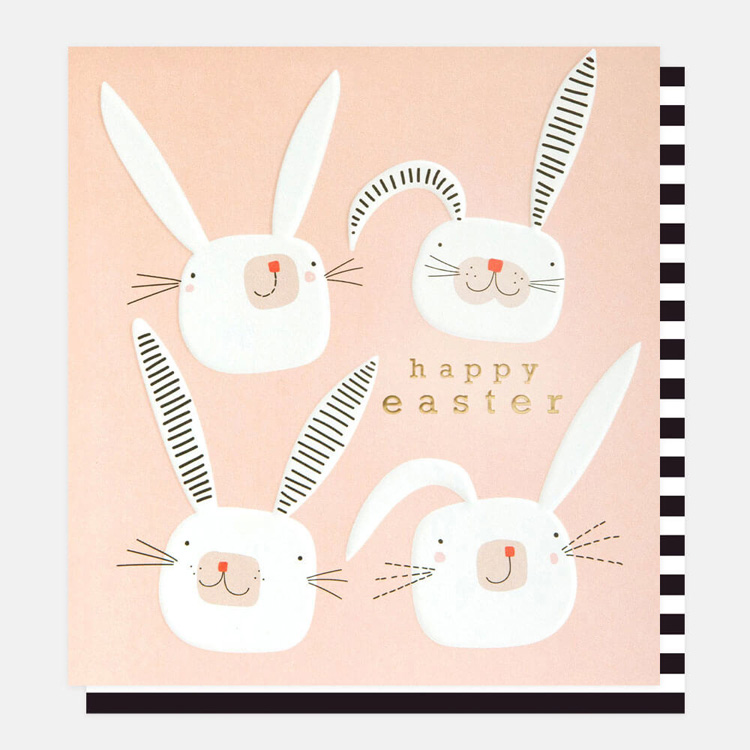 Pink Bunnies Easter Card