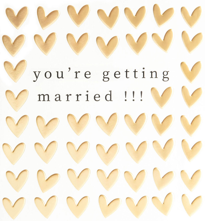 Getting Married Engagement Card