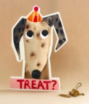 Diecut Dog Treat Friendship Card