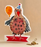 Diecut Party Pigeon Birthday Card