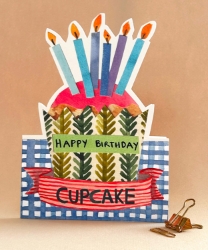Diecut Cupcake Birthday Card