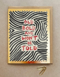 Old Bold Friendship Card