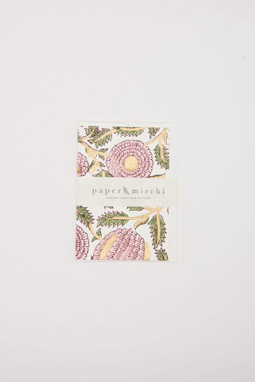 Mari Blush Glitz Blank Card