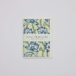 Lotus Indigo Blank Card