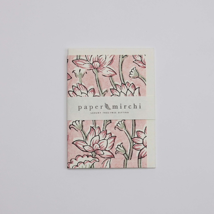 Lotus Pink Earth Blank Card