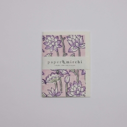 Lotus Lavender Blank Card