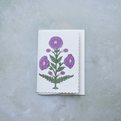 Genda Lilac Blank Card