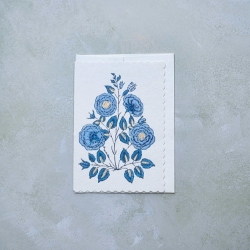 Gulab Sapphire Blank Card