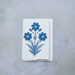Nargis Sapphire Blank Card