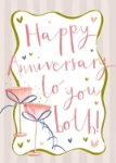 To Both Champagne Anniversary Card