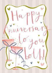To Both Champagne Anniversary Card