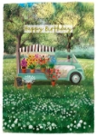 Flower Truck Birthday Card