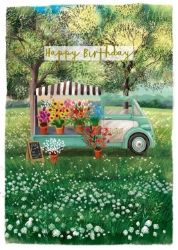 Flower Truck Birthday Card