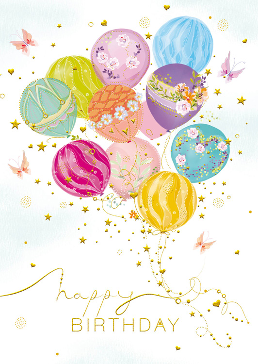 Balloons Turnowsky Birthday Card