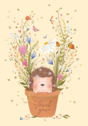 Hedgehog Thank You Card