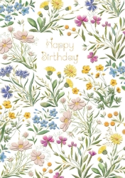 Flowers Birthday Card