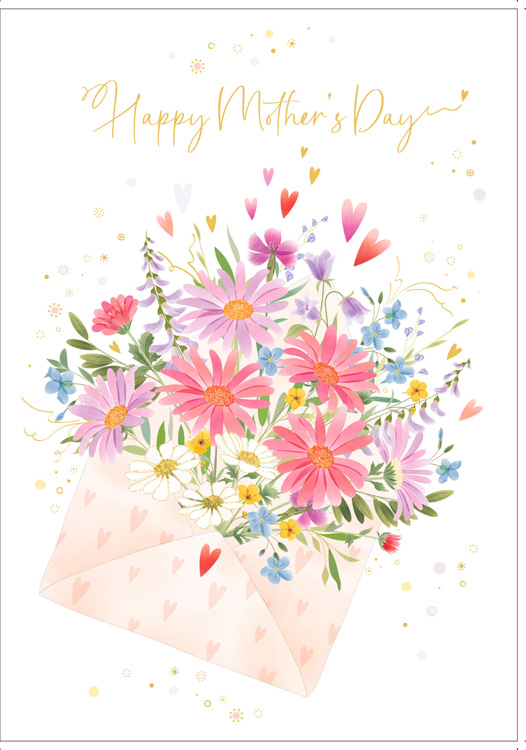 Envelope Flwr Mother's Day Card