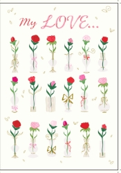 My Love Roses Anniversary Card
