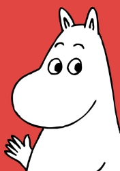 MOOMIN Wave Red Blank Card