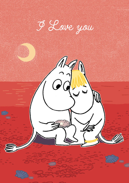 MOOMIN Couple Love Card