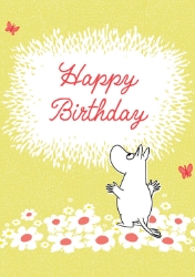 MOOMIN Daisies Birthday Card