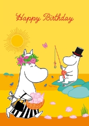 MOOMIN Fishing Birthday Card
