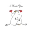 MOOMIN I Love U Love Card