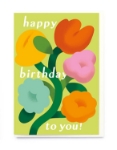 Multi Flowers Birthday Card